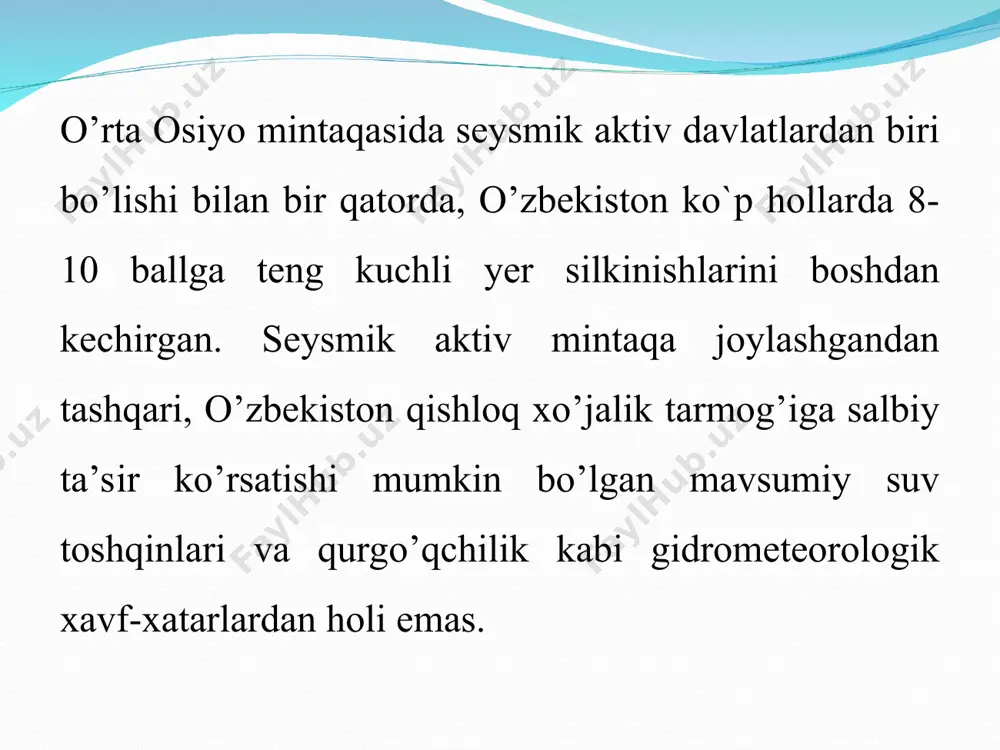 tabiiy va ekologik kataklizmlar - Page 2