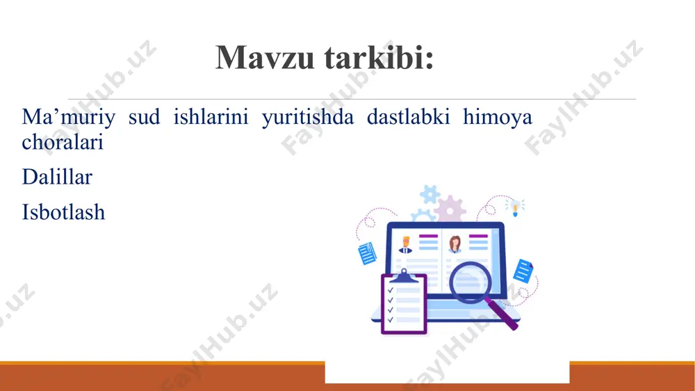 n a.a.a 2022-yilning 12-ferval sanasida o`zimga qarashli uy-joyga nisbatan yangi tuman hokimi tomonidan boshqa fuqaroga qaror bilan berib yuborildi. mazkur vaziyatda norizi bo`ldim. va sizdan bu qarorni haqiqiy emas deb topishingizni so`rayman. uyimga nisbatan tasarruf qilish huquqi berilganligi sababli manga tegishli uyni realizatsiya qilishni taqiqlashingizni so`rayman. ilovalar 14.03.2022 imzo f.i.o dastlabki himoya choralari 1) javobgarga muayyan harakatlarni amalga oshirishni taqiqlash; 2) boshqa shaxslarga nizo predmetiga taalluqli bo‘lgan muayyan harakatlarni amalga oshirishni taqiqlash; 3) mol-mulkni realizatsiya qilishni to‘xtatib turish; 4) ma’muriy organning, fuqarolar o‘zini o‘zi boshqarish organining nizolashilayotgan hujjati ijrosini to‘liq yoki qisman to‘xtatib turish. muayyan harakatlarni amalga oshirishni taqiqlash yunusobod tuman hokimining 2021-yil 19-yanvardagi 452-son qarorining 3-bandida tumandagi "markaziy dehqon bozori" mchj chegaralarini kengaytirish va zamon talablariga mos ravishda qayta rekonstruktsiya qilish maqsadida bozor hududida joylashgan ayrim tadbirkorlik subektlariga tegishli bo'lgan do'konlar buzilishi va qayta qurilishi belgilangan. boshqa tadbirkorlik subektlari qatori “ko'cha” mchjga ham unga qarashli 45 kvadrat metr maydondagi …
