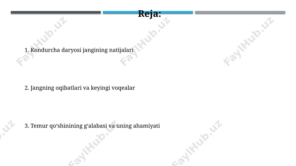 esa uning hokimiyatini sezilarli darajada susaytirdi va keyinchalik uning qulashiga sabab bo'ldi; qrim yarim oroli ham timur tomonidan qo'lga kiritildi. e'tiboringiz uchun rahmat @taqdimot_robot image1.jpg image2.jpg image3.jpg image4.jpg