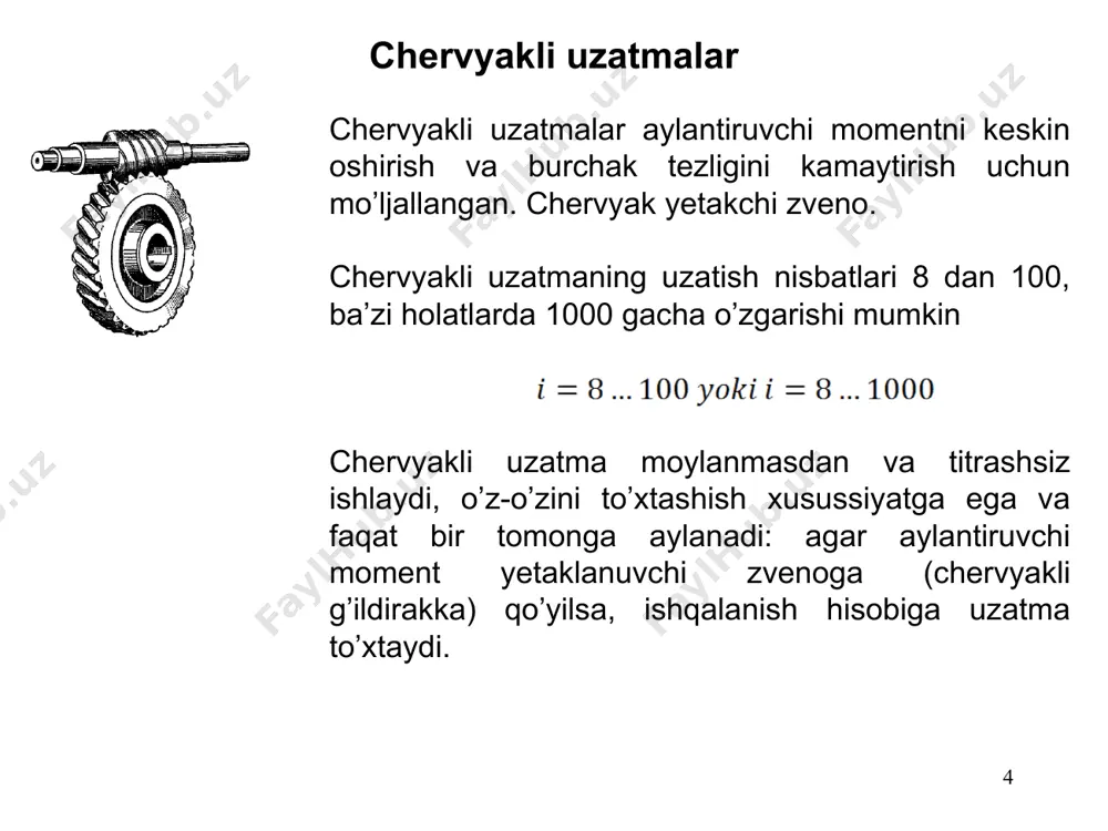 turli tishli mexanizmlar. tishli g’ldiraklarni ishlab chiqish usullari - Page 4