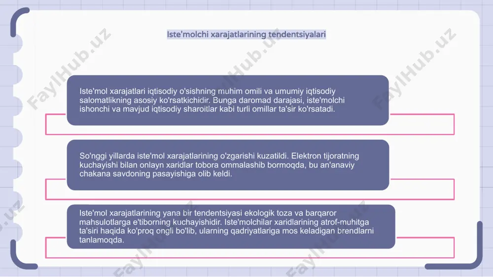 va xatti-harakatlarni tushunish korxonalarga mahsulot va xizmatlarini iste'molchilarning ehtiyojlari va afzalliklarini yaxshiroq qondirish uchun moslashtirishga yordam beradi. daromad darajasi, turmush tarzini tanlash va madaniy ta'sirlar kabi omillar iste'molchi xarajatlariga ta'sir qilishi mumkin. iste'mol xarajatlari va marketing strategiyalari iste'mol xarajatlari iqtisodiyotning sog'lig'i va biznes muvaffaqiyatini belgilovchi hal qiluvchi omil hisoblanadi. iste'molchi xarajatlarini tushunish korxonalarga samarali marketing strategiyalarini ishlab chiqishda yordam beradi. marketing strategiyalari iste'molchilarning maqsadli segmentlariga ularning sarf odatlari va afzalliklaridan kelib chiqqan holda moslashtirilgan bo'lishi kerak. iste'molchi xarajatlari ma'lumotlarini tahlil qilish orqali korxonalar o'sish imkoniyatlarini aniqlashlari va shaxsiy marketing xabarlarini yaratishlari mumkin. bundan tashqari, korxonalar doimiy ravishda o'zgarib turadigan iste'molchilarning xatti-harakatlarini kuzatib borishlari va marketing strategiyalarini shunga mos ravishda o'zgartirishlari kerak. bu rivojlanayotgan tendentsiyalarni aniqlash yoki o'zgaruvchan iste'molchilar ehtiyojlari va manfaatlarini qondirish uchun narxlar va reklama strategiyalarini o'zgartirishni o'z ichiga olishi mumkin. iste'mol xarajatlari va ijtimoiy media iste'molchi xarajatlariga ijtimoiy media platformalari katta ta'sir ko'rsatdi. ko'pgina iste'molchilar yangi mahsulotlarni kashf …