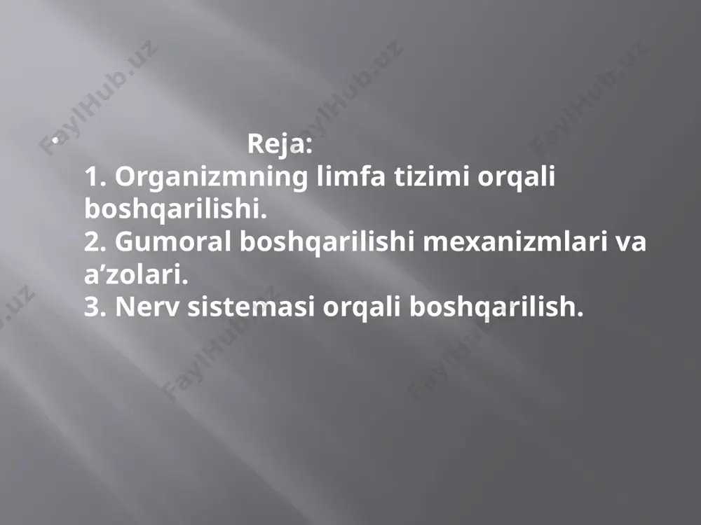 organizmning nerv immun endokrin boshqariluvi - Page 3