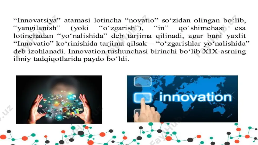 innovatsiyalarning o'zbekistondagi tutgan o'rni - Page 3