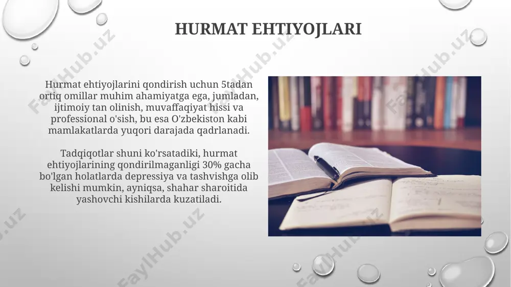 shaxs ehtiyojlari va motivatsiyasi tushunchasi - Page 5