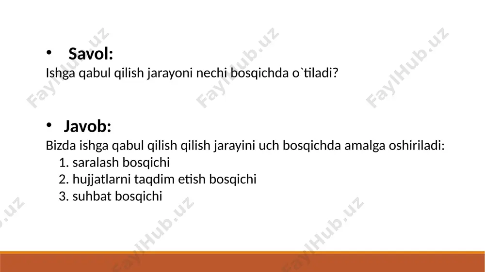 kadrlarni ishga qabul qilish jarayoni haqida suhbat - Page 5