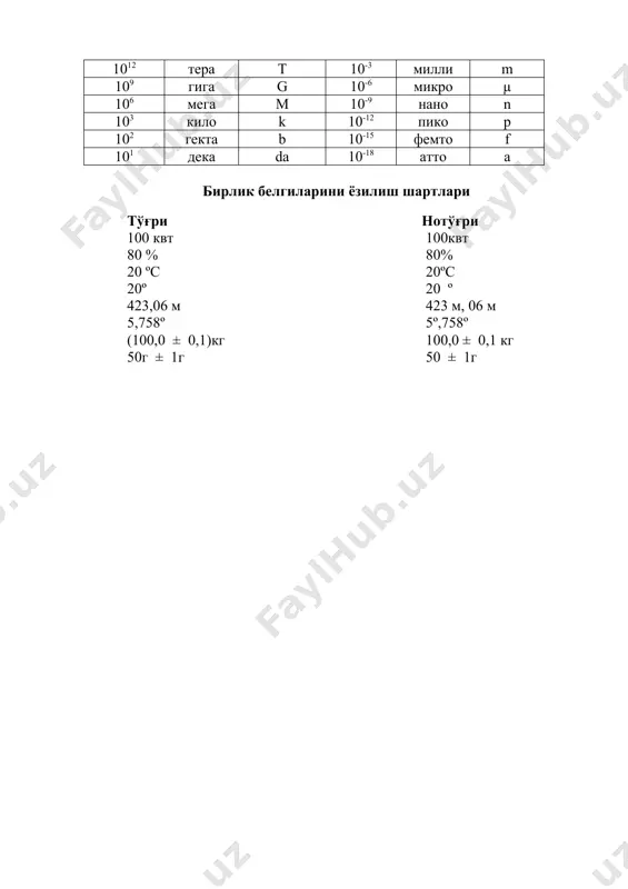 fizik katta liklar va ularning o'lchami - Page 2