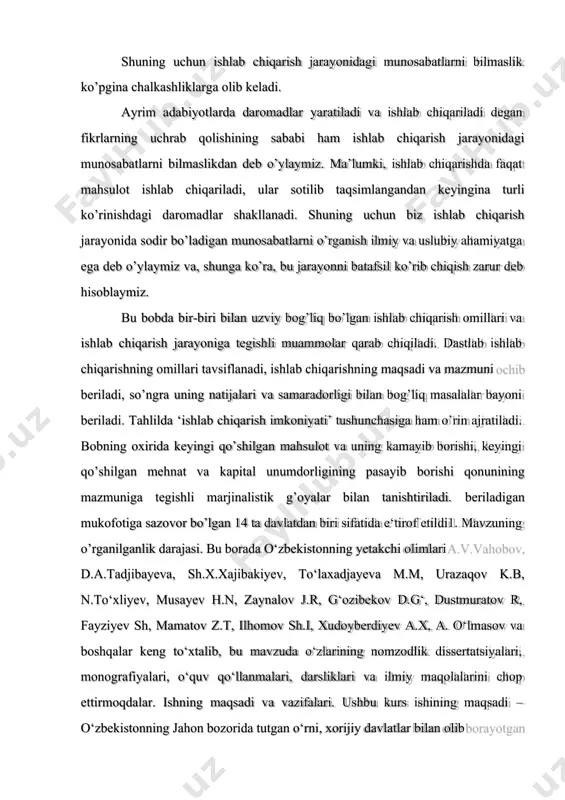 klar respublikamizga xos emas. o‘zbekistonning iqtisodiy-geografik joylashuvi xususiyatlarini, uch jixatdan ko‘rib chiqish maqsadga muvofiqdir: i. o’zbekistonning o’rta osiyodagi mustaqil davlatlarga nisbatan tutgan iqtisodiy-geografik o’rni (mikrogeografik o’rni); o‘zbekistonning o‘rta osiyo mustaqil davlatlariga nisbatan tutgan o‘rni avvalo uning iqtisodiy mintaqaning markaziy qismida joylashganligi, juda kulay transport imkoniyatlari bilan belgilanadi. bu respublikaning rivojlanishi uchun qulaylik yaratadi. o‘zbekiston iqtisodiy-geografik o‘rni tufayli (tabiiy sharoiti va resurslari ham) uzoq tarixiy rivojlanish davrlaridan boshlab o‘rta osiyoning eng rivojlangan o‘lkasi hisoblangan.1 respublikamizning iqtisodiy jixatdan rivojlanishiga paxtachilik majmuasi hamda o‘zbekiston markaziy osiyoning o‘ziga xos temir yo‘l darvozasi hisoblanishi ham ancha imkoniyatlarni yaratgan. ii. o’zbekistonning unga yaqin davlatlar guruxiga nisbatan tutgan iqtisodiy- geografik o’rni (mezogeografik o’rni); o‘zbekistonning mezogeografik o‘rni avvalo uning markaziy osiyo- qozog‘iston mikromintaqasidagi tutgan o‘rni bilan belgilanadi. bu yerda ham respublikaning markaziy mavqega ega ekanligi asosiy ijobiy holat hisoblanadi. bu avvalo o‘zbekiston xududining juda katta masofada qozog‘iston xududi bilan tutashganligida ko‘rinadi. bu imkoniyatlar qozog‘iston bilan o‘zbekiston o‘rtasida iqtisodiy …