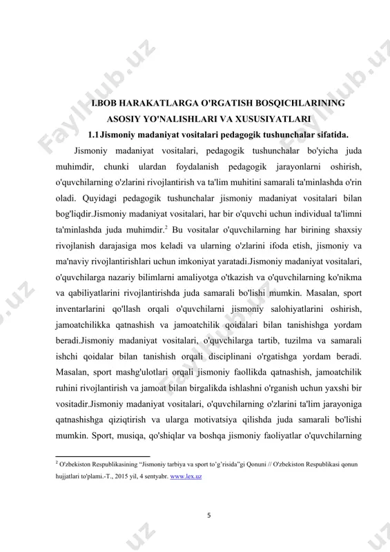 akligini o'rgatishda va o'quvchilarning ta'lim muhitini qiziqtirishda muhim ro'lat o'ynaydi. bu yordamida pedagogik jarayonlar samaraliroq va o'quvchilar uchun yaxshi o'zgarishlarni ko'rishadi. boshqacha qo'shimcha tushunchalar va jismoniy madaniyat vositalari orqali ta'limning samarali yuritilishi va o'quvchilarning o'zlarini rivojlantirishi: jismoniy madaniyat vositalari, o'quvchilarga qiziqarli va tinchlikli muhit yaratishda o'rin oladi. masalan, yoga, meditatsiya, va sport mashg'ulotlari o'quvchilarni stresni kamaytirish, tinchlik va barqarorlik hissini oshirishda muvaffaqiyatli bo'ladi.jismoniy madaniyat vositalari, guruh ishlarida hamkorlik va jamoatchilik ruhini rivojlantirishga yordam beradi. sport, rejissorlik, yondashuv va boshqa jismoniy faoliyatlar jamoat bilan birgalikda ishlash va komanda ahamiyatini o'rgatishda foydalaniladi.ba'zi jismoniy madaniyat vositalari, masalan, musiqa, rassomlik, yozuvchi, va boshqa ijodiy faoliyatlar, o'quvchilarni ijodiylik va tashqi fikrni rivojlantirishda yaratuvchilikni oshirishga yordam beradi.jismoniy madaniyat vositalari, o'quvchilarni o'zlarini boshqarish, muddatlar va maqsadlar qo'yma va vaqtini boshqarishda o'z qarorlarini qabul qilishda o'rganishga yordam beradi.jismoniy madaniyat vositalari, o'quvchilarning ta'limni qiziqishini va ularga ilhom berishda katta ro'lini o'ynaydi. masalan, sport yoki boshqa jismoniy faoliyatlar orqali o'quvchilarni …