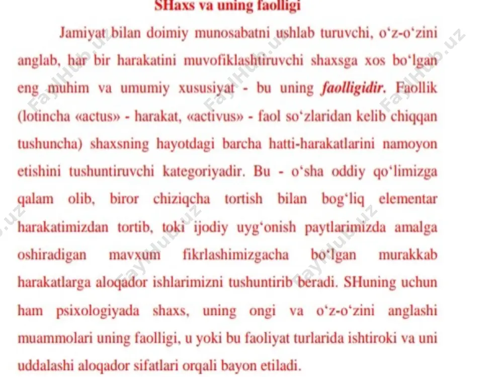 faoliyat va uning turlari - Page 4