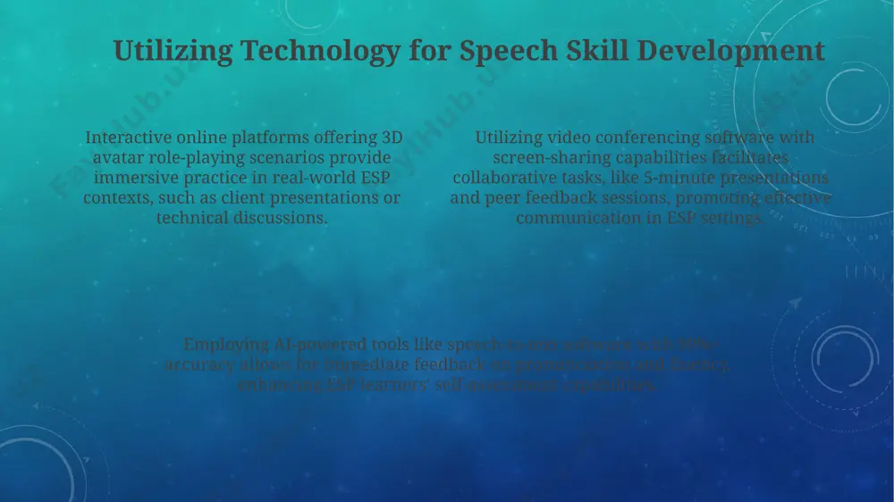 integrating speech skills in teaching english for specific purposes (esp) - Page 4