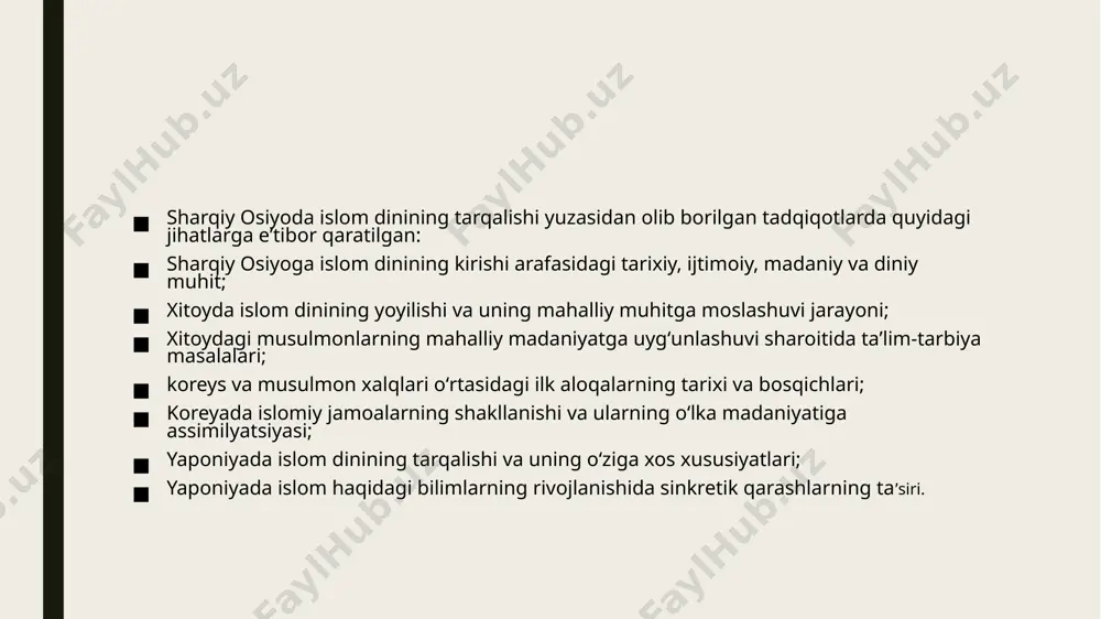 itgan hadislarini goʻyo yozib olayotgandek qoʻlini qimirlatib turgan . olim esa 70ga yaqin hadisni aytib bergan. olim qogʻozga qarab hech nima yozilmaganini koʻrgan va jahli chiqib “nima sen meni vaqtimni bekorga olmoqchimisan “ deydi. termiziy boʻlsa bamaylixotir:” siz aytgan hadislarni yoddan aytib beraymi “deydi . va hozirgina eshitgan hadislarini hammasini birin ketin aynan takrorlab bergan. moturidiy as-samarqandiy abu mansur al-moturidiy; abu mansur muhammad ibn muhammad ibn mahmud al-hanafiy al-moturidiy as-samarqandiy— imom, fiqh olimi kalom ilmining moturidiylik oqimi asoschisi. „imom al-hudo“, „imom al-mutakallimin“ („hidoyat yoʻli imomi“, „mutakallimlar imomi“) nomlari bilan ulugʻlangan. moturid qishlogʻida (hozirgi jomboy tumanida) tavallud topib, to umrining oxirigacha shu yerda yashagan . alisher navoiy “ sulton ul-muiziddin “ ya’ni dinning izzatli sultoni deb atagan allomaning o’z ismi ham , otasining ismi ham muhammad bo’lgan . abu mansur – bu ism oldiga qo’yiladigan kunyadir . abu – arabcha ota , mansur – g’olib demakdir . moturid – buyuk ulamoning …