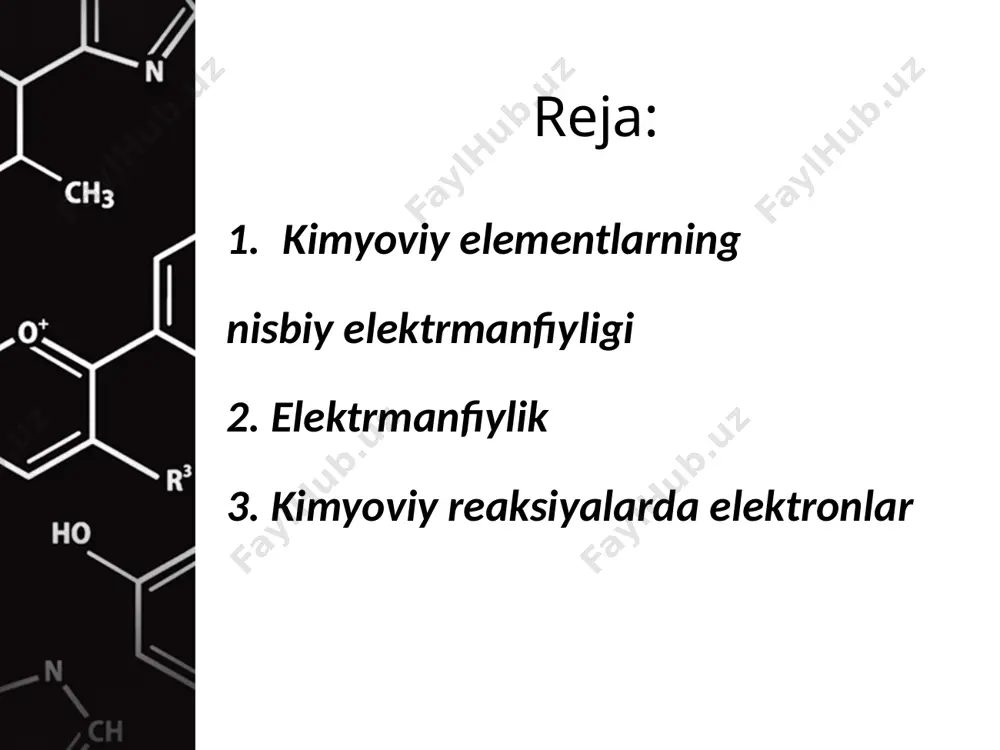ega. kimyoviy reaksiyalarda elektronlar nisbiy elektrmanfiyligi kichik elementdan nisbiy elektrmanfiyligi katta element atomi tomon siljiydi yoki butunlay o‘tib ketadi image2.jpeg image3.jpeg image4.png image5.jpeg image6.jpeg image7.jpeg image8.jpeg image9.jpeg image10.jpeg image11.jpeg image12.jpeg image13.jpeg image14.jpeg image15.png image16.jpeg image17.jpeg image18.jpeg image19.jpeg image20.png image21.jpeg image22.jpeg image23.jpeg image24.jpeg image25.jpeg image26.jpeg image1.jpeg