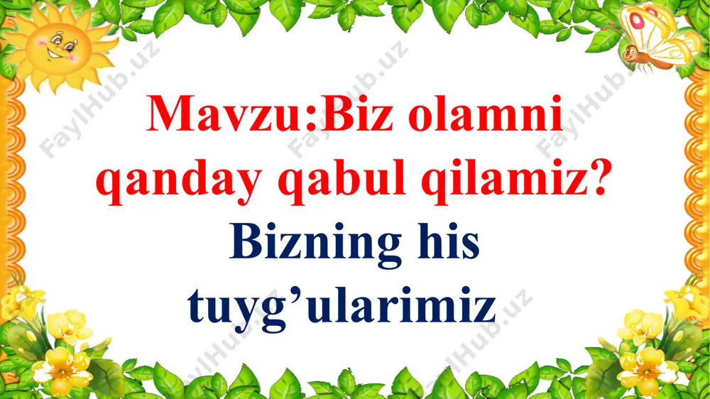 olamni qanday qabul qilamiz? - Page 2