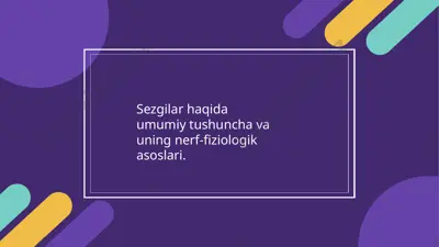nerv sistemasi — PPTX