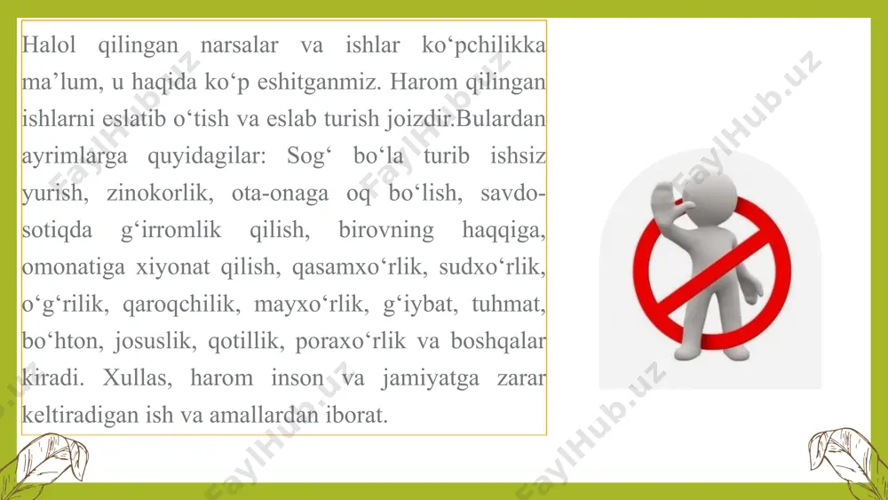 insoniy kamolotida islom dini o'rnini - Page 5
