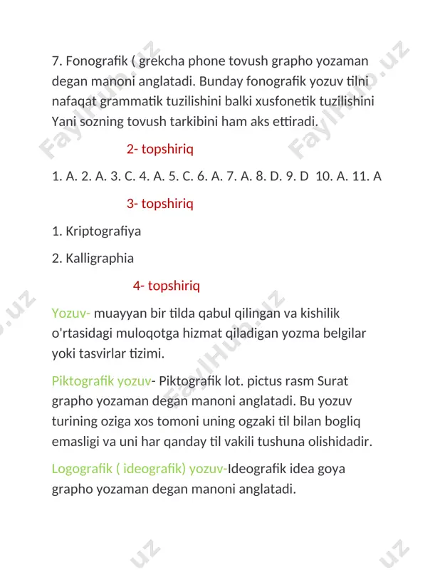 seminar 6 yozuv va uning rivojlanish bosqichlari - Page 3