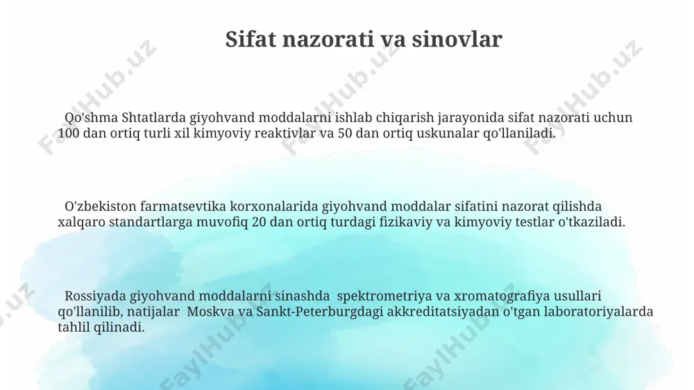 q mulk musodara qilinishiga olib keldi, bu esa huquqiy javobgarlikning jiddiyligini ko'rsatadi. qadoqlash va tarqatish usullari xitoydan keltirilgan sintetik giyohvand moddalar, odatda, 100 grammli paketlarda sotiladi va keyinchalik kuryerlar orqali qozogʻiston hududiga 3-5 kun ichida yetkaziladi. 2000-yillardan buyon oʻzbekistonning andijon viloyatida giyohvand moddalarni qadoqlashda zamonaviy uskunalar, jumladan, vakuumli paketlash mashinalari va lazerli belgilanuvchi qurilmalar qoʻllanilmoqda, bu esa tarqatishni osonlashtiradi. afgʻonistondan keltirilgan giyohvand moddalarni 5 kg dan 20 kg gacha boʻlgan paketlarga boʻlib, keyin esa avtomobillar yoki yuk mashinalari orqali toshkent va samarqand shaharlariga tarqatiladi. e'tiboringiz uchun rahmat @taqdimot_robot image1.png