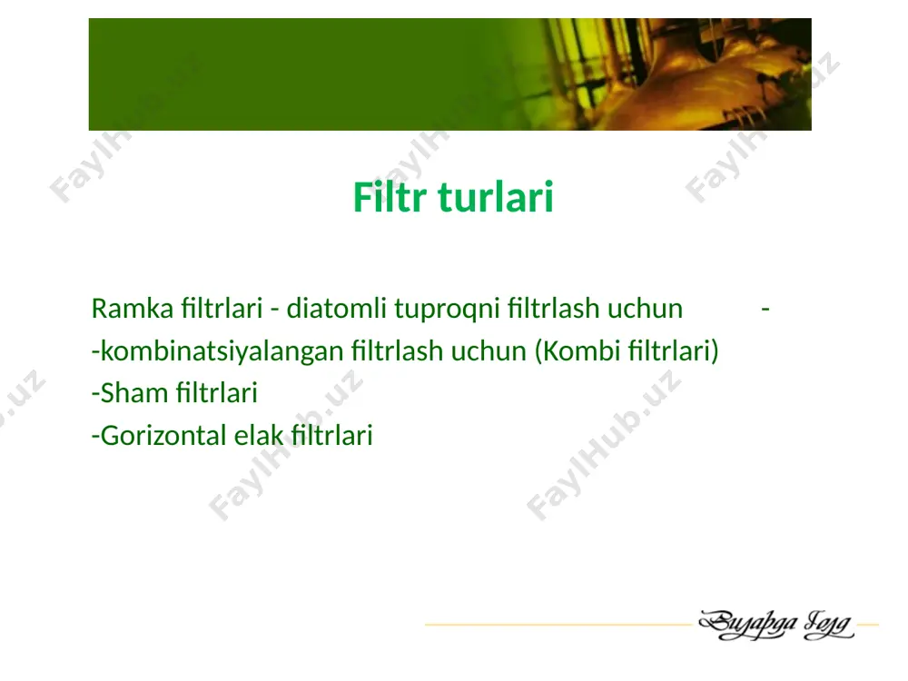 filtrlash va filtrlarning turlari - Page 3