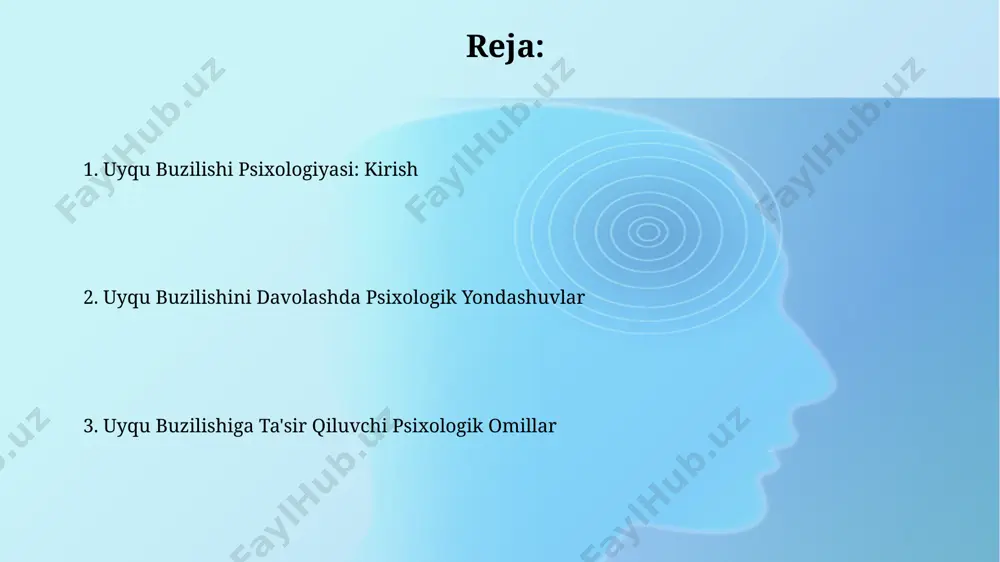 ali uyqu-uyg'onish tsiklining tartibga solinishida muhim rol o'ynaydi. uyquning rem fazasida, taxminan har 90 daqiqada, miya faoliyati uyg'oqlik holatiga yaqin bo'lib, tez ko'z harakatlari va tush ko'rish kuzatiladi, bu esa miya hujayralarining yangilanishiga hissa qo'shadi. uyqu yurish uyqu yurishning epizodlari odatda 30 soniyadan 30 minutgacha davom etadi va asosan uyquning chuqur bosqichida, ya'ni 3-4 bosqichda yuz beradi. uyqu yurishning 10-30% hollari bolalik davrida kuzatiladi va ko'pincha 4-12 yosh orasida uchraydi, bu esa genetik moyillikning muhim rol o'ynashini ko'rsatadi. uyqu apnesi uyqu apnesi bilan bogʻliq nafas olishning toʻxtab-toʻxtab qolishi, qonning kislorod bilan toʻyinishini 90% dan pastga tushirishi mumkin, bu esa yurak-qon tomir kasalliklari xavfini oshiradi. oʻzbekistondagi tadqiqotlar shuni koʻrsatdiki, uyqu apnesining tarqalishi, ayniqsa, semirish darajasi yuqori boʻlgan shaharlarda, masalan, toshkentda, 15% ni tashkil etadi. sog'lom uyqu odatlari uyqu gigienasi qoidalari, jumladan, yotishdan oldin ekranlardan uzoqlashish, to'g'ri havo aylanishi bo'lgan xona, va 22:00 dan oldin uxlash, samarqanddagi kabi sokin muhitda yaxshi uyquga …