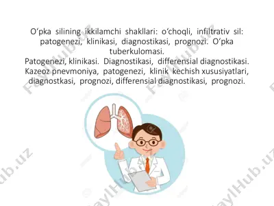o‘pka silining ikkilamchi shakllari — PDF