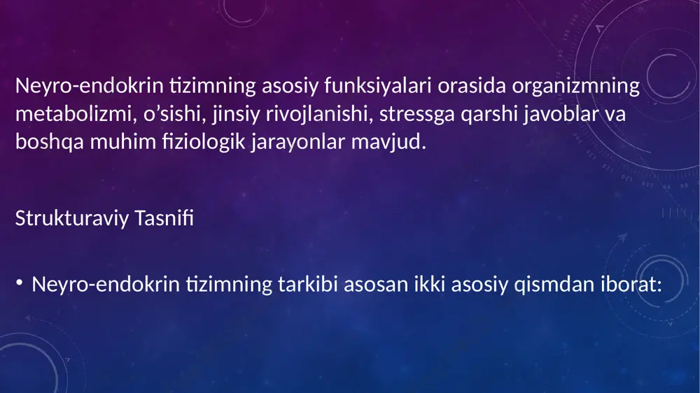 neyro-endokrin sistema struktur va funksional tasnifi - Page 3