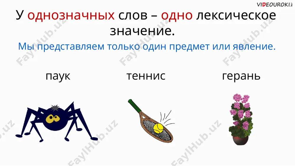 однозначные и многозначные слова - Page 5