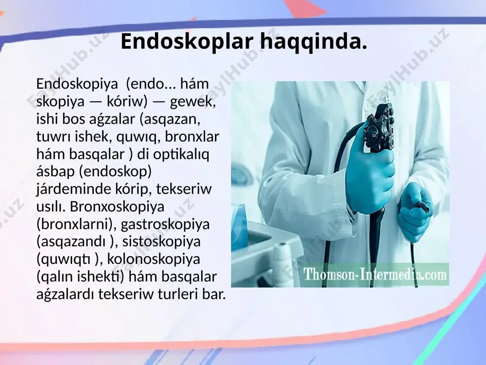 toliq ishki qaytiw. endoskoplar - Page 4