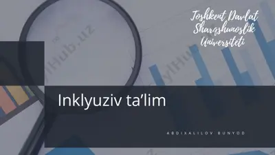 inklyuziv ta’lim — PPTX
