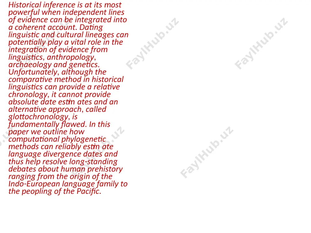 the problem of chronology of the history of languages - Page 4