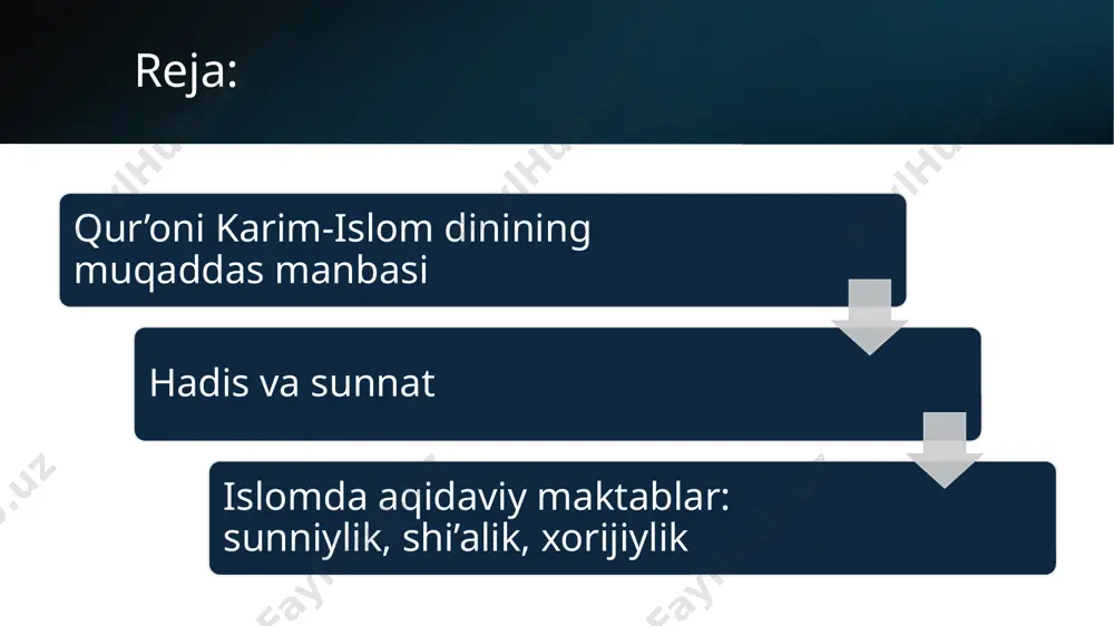 “kuttabu–l–vahiy”(vahiyni yozib oluvchi kotiblar) deb nomlangan. shu tariqa qur’on 13 yil makkada va 10 yil madinada nozil bo‘ldi. sura va oyatlar nozil bo‘lish vaqti va joyiga ko‘ra ikkiga bo‘linadi: makkiy (payg‘ambarlikning makka davrida nozil qilingan) suralar (86ta) va madaniy (madina davrida nozil qilingan) suralar (28ta). makkiy va madaniy suralar farqi makkiy sura va oyatlar qisqa, lekin keng ma’noni o‘zida qamrab olgan, eshitgan kishini larzaga keltiruvchi balog‘atli va jarangdor lafzlar bilan yozilgan bo‘lib, mazmun jihatdan yakkaxudolikka va allohning o‘zigagina ibodat qilishga targ‘ib, risolat (payg‘ambarlik)ni, qayta tirilish va hisob–kitobni tasdiqlash, qiyomat va undagi holatlar, do‘zax va uning azobi, jannat va undagi ne’matlar, borliqdagi mo‘jizalar haqidagi oyatlar. madaniy sura va oyatlar esa uzunroq bo‘lib, mazmunan shariatning umumiy asoslarini o‘rnatish, jamiyat amal qilishi lozim bo‘lgan ahloq normalari, yetimlarning molini zulm bilan yeyish, qizlarni tiriklayin ko‘mish kabi johiliyatni yomon illatlarini o‘z ichiga olgan. shuningdek, ibodat va muomalot (tijorat), had, oilaviy munosabatlar, meros taqsimoti, jihod, jamoat …