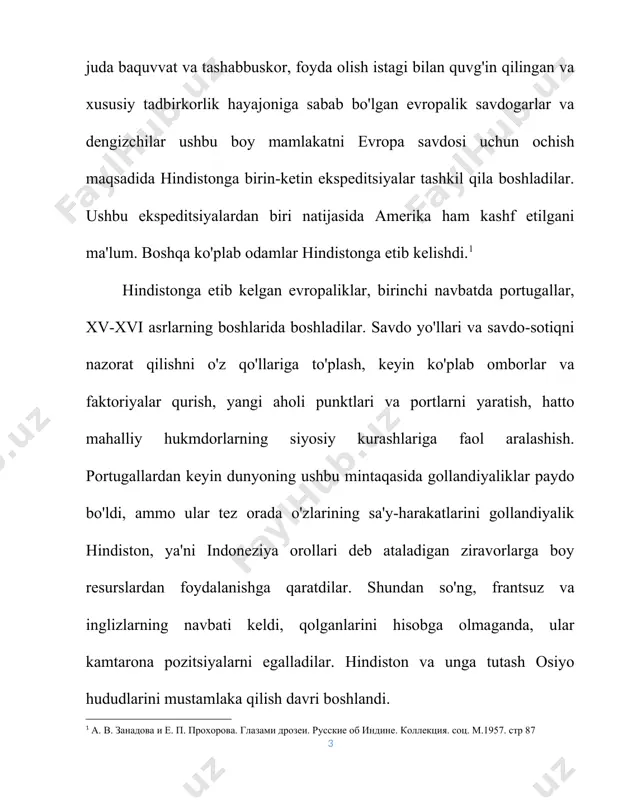 ar) davlati tarkibiga birlashtirilgan bo`lib, bu davlatda hindislon aholisining 2/3 qismi yashar edi. shuningdek boburiylar davlati janubida musulmon sulolalarining hukumronligida bo`lgan bidjopur va golkonda sultonliklari bilan shimoliy-sharq va sharqdan nepal kinyazliklari, tibet va assam bilan chegaradosh edi. boburiylar davlatida yashovchi bengallar, maratxlar, gujaratlar, panjobilarda asta-sekin bo`lsa ham o`nik-madaniy jamoaalar shakillanayotgan edi. biroq hindlardagi kastachitik tizimi va mamtakat xolisligini 1/10 qismini musulmonlardan iborat ckanligi umumdavlat miqiyosida aholining diniy va siyosiy hamjihatligiga tusqinlik qilmoqda edi. boburiylar davlati harbiy-feodal davlat bo`lib, uning hukumdori «podshoh» deb yurililgan. mamlakatning soliq, ma`muriy, harbiy va sud hokimiyati podshoh qo`lida jamlangan. podshoh xazina ishlari buyicha-devon, harbiy boshliq qilishi va oliy sudga rahbarlik qiluvchi-qoziga tayangan holda davlatni boshqargan. sud ishlari islom shariati asosida yuritilgan. podshoh avrangzeb (1658-1707) hukumronligi davrida davlat 19-ta viloyat-sublarga bo`linib, ularni podsho tomonidan tayinlanadigan noyiblar-subadorlar boshkargan. har bir viloyatlardagi ma`muriy, harbiy va sud hokimiyati subadorlarga tegishli bo`lgan. ular ixtiyoridagi ma`lum mikdorda harbiy qushin bo`lib, bu qo`shin …