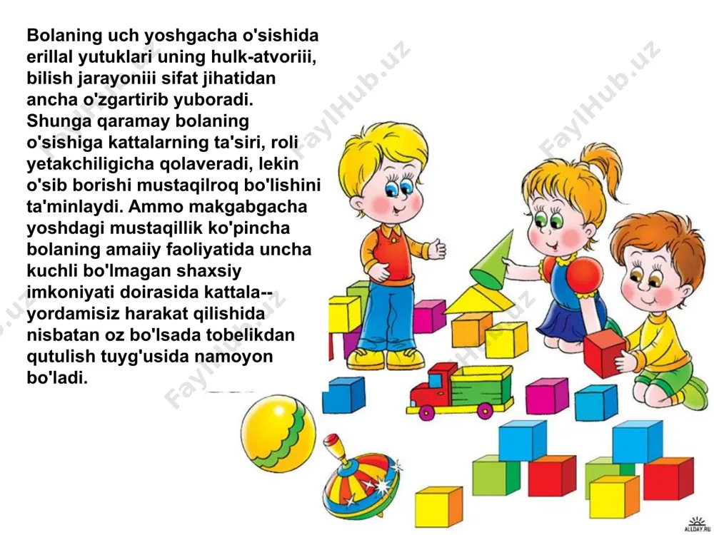 maktabgacha yoshdagi bolalar psixik rivojlanishi - Page 5