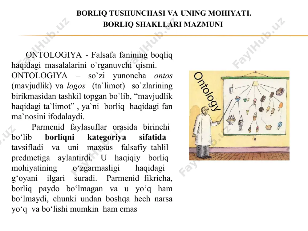 i tabiat tushunchasining keng ma’nosi borliqni, butun dunyoni barcha rang-barang shakllari bilan jamuljam holda aks ettiradi. tabiat» atamasining tor ma’nosi obyektiv borliqning biosfera, ya’ni «hayot sohasi» deb nomlagan qisminigina anglatadi. «tabiat» tushunchasining maxsus talqinida e’tibor muhokama predmetining ildizlari, fundamental asoslarini yoritishga qaratiladi. * таbiat qadimda inson tabiatga to‘la singib ketgan va unga butunlay qaram edi. u tabiatdan ajralmagan va o‘zini unga qarshi qo‘ymagan. antik davrda tabiat insondan deyarli hamma narsada ustun bo‘lgan qudratli kuch bo‘lib qolishda davom etsa-da, lekin uni odamzot nazariy anglay boshlagan. uyg‘onish davrida tabiatga go‘zallik va ilhom manbai deb qarashga asoslangan yangicha munosabat yuzaga keldi. mazkur mo‘ljal real borliqni faol o‘rganish va uni yanada teranroq tushunib yetishga rag‘batlantirgan. yangi davrdan e’tiboran u nafaqat nazariy yoki estetik ilhom manbai sifatida, balki amaliy faoliyat jabhasi sifatida ham qaraldi. insonga tabiatning stixiyali kuchlarini jilovlash va o‘ziga bo‘ysundirish imkonini beruvchi tabiiy qonunlar aniqlandi * geografik muhit – bu yer tabiatining inson …