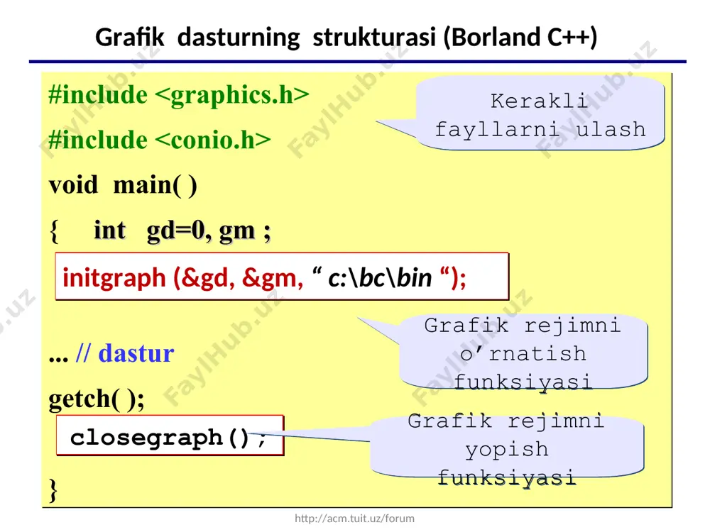 c++ tilining grafik imkoniyatlari - Page 5