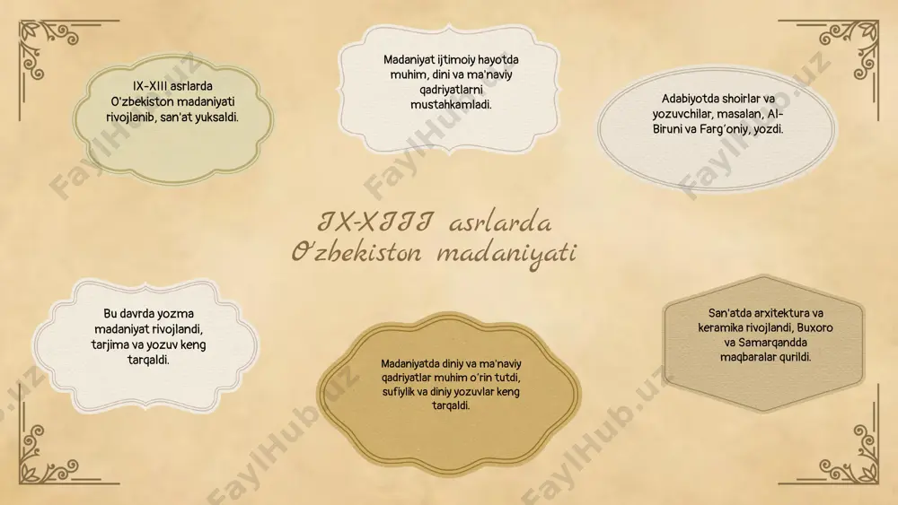 uyg'onish ix-xiii asrlarda o'zbekiston madaniyati va san'ati - Page 4