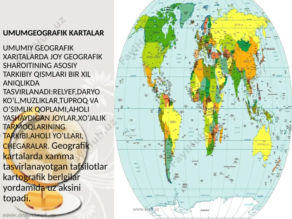 umumgeografik va mavzuli kartalar - Page 4