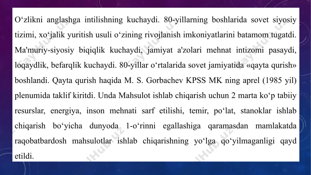 mustaqil o‘zbekiston respublikasining tashkil topishi va uning tarixiy ahamiyati - Page 3
