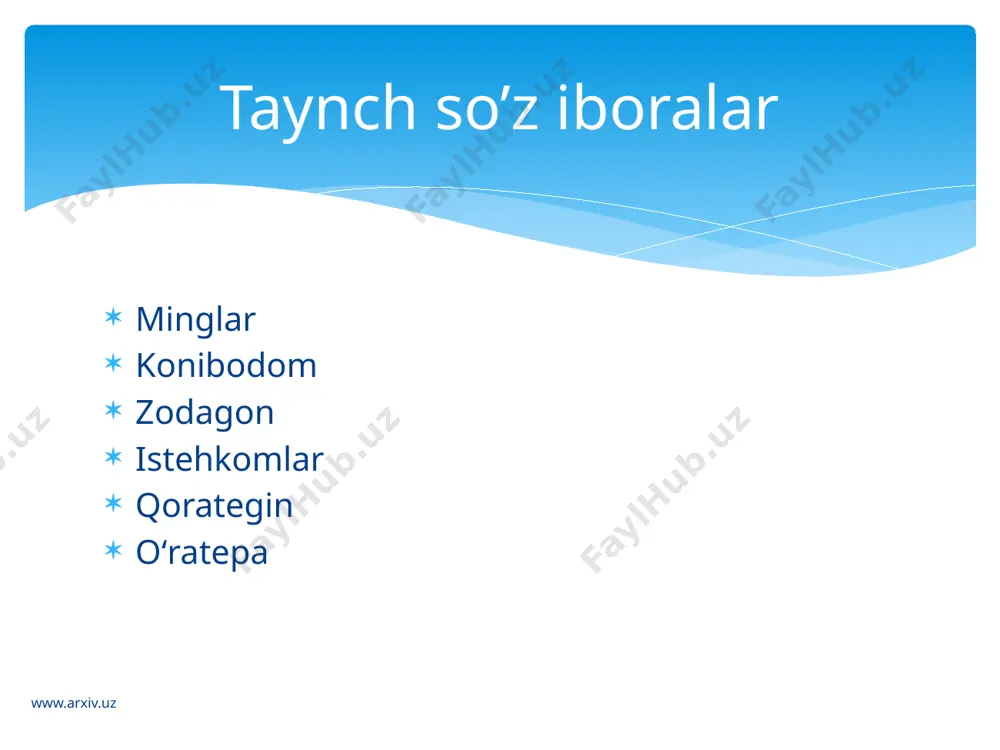 ham saqlanib qolgan edi. qoʻqon xonligi hududida asosan oʻzbeklar, tojiklar, qirgʻizlar, uygʻurlar va qoraqalpoqlar istiqomat qilganlar. bundan tashqari xonlik hududida son jihatidan kamroq boʻlsada yahudiylar, tatarlar va boshqa etnik jamoa vakillari ham yashar edilar qoʻqon xonligi aholisining etnik tarkibi www.arxiv.uz bobobekov h., qoʻqon tarixi, t., 1996. bobobekovh.. qoʻqontarixi. t.,1966; qoʻqon asrlar silsilasida. qoʻqon. 2004. otabek joʻraboyev. www.ziyonet.uz www.wikipediya.uz www.google.uz www.ziyouz.uz www.e-kutubxona.uz adabiyotlar www.arxiv.uz image2.jpeg image3.jpeg image4.jpeg image5.jpeg image6.jpeg image7.jpeg