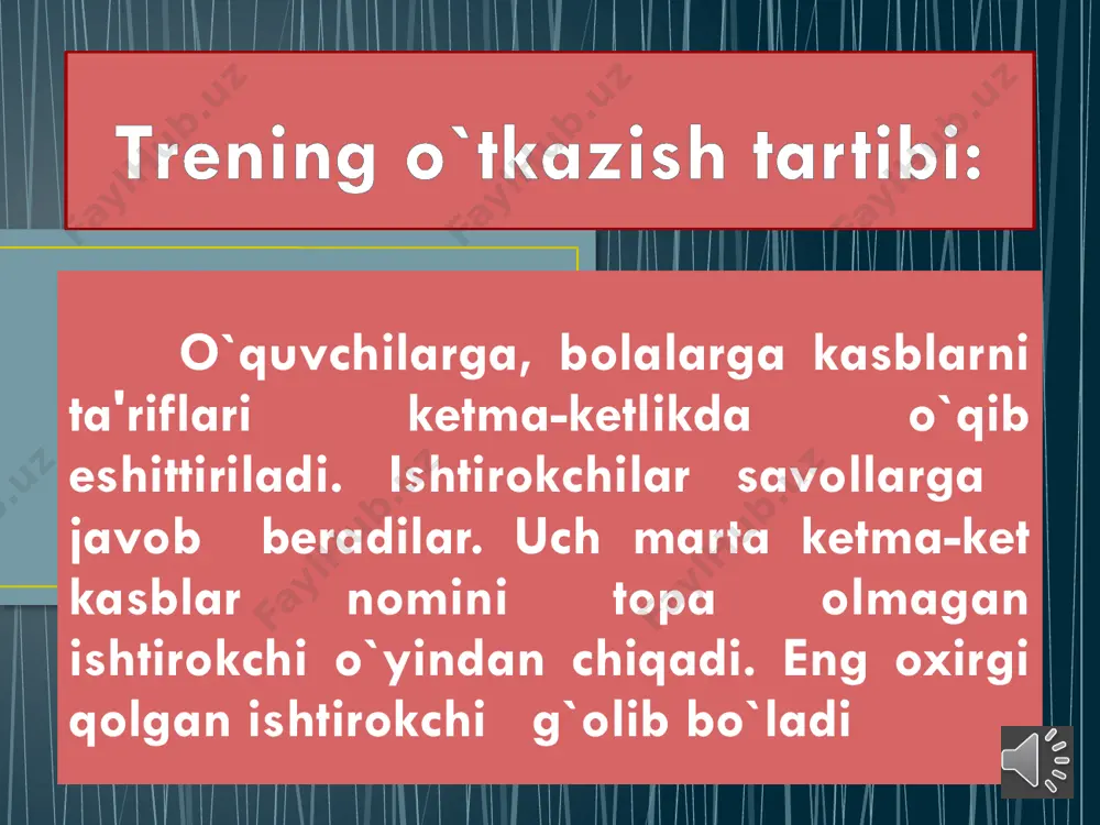 "kasblarni bilasizmi?" trening mashg'uloti - Page 4
