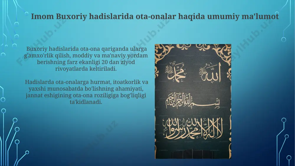 imom buxoriy hadislarida ota ona haqidagi hadislarning pedagogical ahamiyati - Page 5