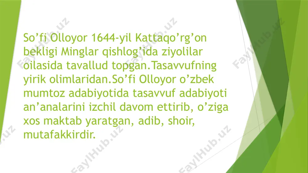 so’fi olloyor ijodi xalqni ezgulikka chorlovchi g’oyalar - Page 4