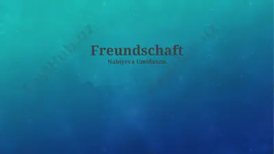 freundschaft — PPTX