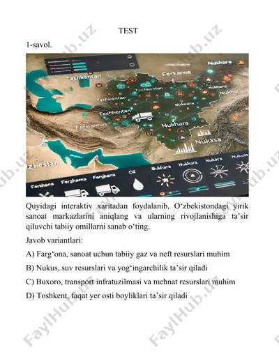 interaktiv xaritalar va virtual reallik — DOCX