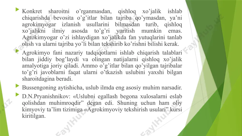 agrokimyoviy tekshirish usullari faniga kirish - Page 5