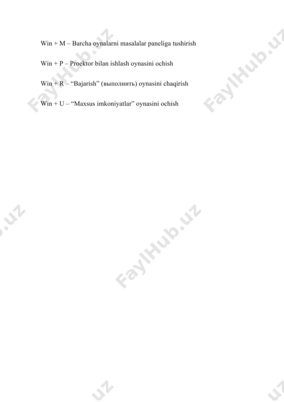 microsoft office dasturlari kombinatsiyalari - Page 4