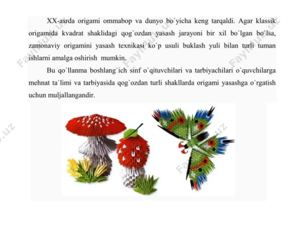 buklash usuli orqali qog'oz bilan ishlash texnologiyasi - Page 5