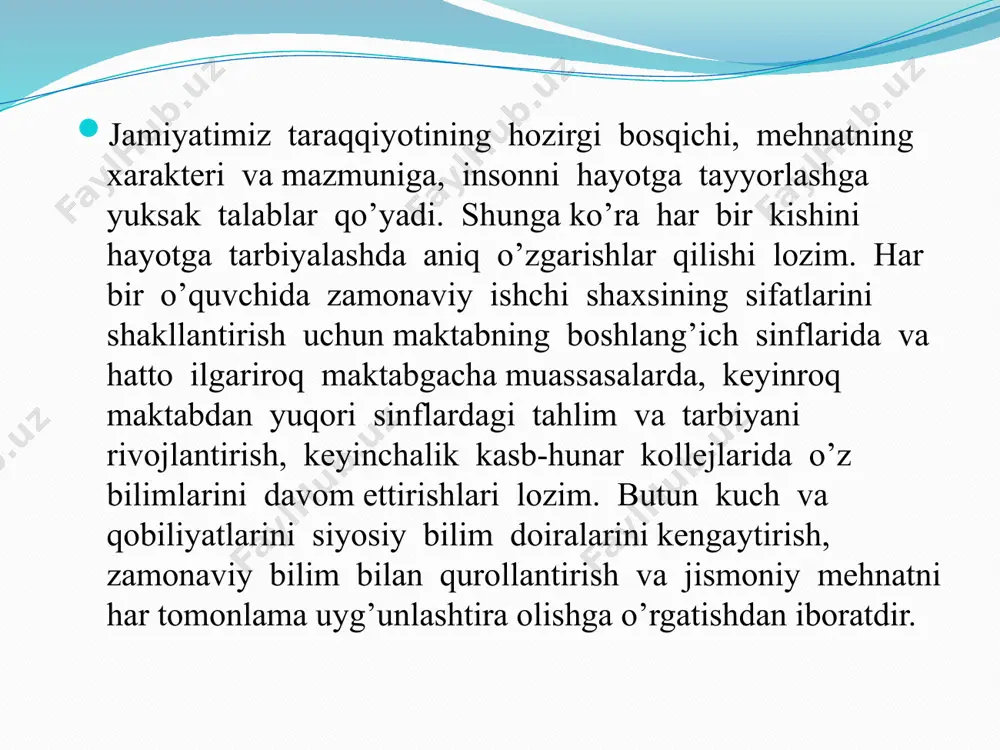 texnologiyata’limi va tarbiyasining maqsad va vazifalari - Page 5