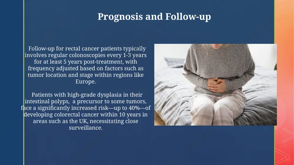 ern europe, can present with bleeding during defecation, tenesmus (urgency and straining), and a change in stool caliber, often leading to early detection due to noticeable symptoms. treatment options surgical resection, the primary treatment for localized colorectal cancers, boasts a 5-year survival rate exceeding 90% in early-stage cases, particularly in facilities like the mayo clinic in rochester, minnesota. for unresectable metastatic disease, regional chemotherapy regimens involving oxaliplatin, 5-fluorouracil, and irinotecan are frequently administered, offering a median survival benefit of around 20 months in various clinical trials across north america. diagnostic procedures stool testing for occult blood, a simple, non-invasive procedure performed globally, detects the presence of microscopic amounts of blood in the stool, a common early indicator of colorectal cancers and potentially other intestinal tumors. colonoscopy, a common procedure in the united states, allows for direct visualization of the entire colon using a flexible endoscope, enabling biopsies of suspicious polyps …