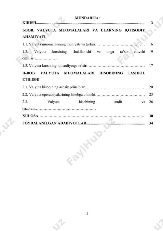noat va savdo sohasida davlat boshqaruvini takomillashtirish chora-tadbirlari to‘g‘risida»gi hujjat ushbu sohani yangi bosqichga olib chiqdi. ushbu farmon mamlakatda valyuta operatsiyalarini yanada samarali nazorat qilish, valyuta kurslarini barqarorlashtirish, xorijiy investitsiyalarni jalb etish va eksportni rag‘batlantirishni ta’minlash kabi vazifalarni ilgari surdi. bu hujjat orqali valyuta muomalalari hisobi bo‘yicha qonunchilik bazasi mustahkamlandi, xalqaro moliyaviy standartlarga mos keluvchi hisob yuritish tartiblari joriy etildi. shuningdek, 2023-yil davomida energiya va tabiiy gaz narxlarining oshirilishi, bojxona tizimining modernizatsiyasi, soliq siyosatidagi o‘zgarishlar ichki iqtisodiyotga ta’sir qiluvchi asosiy omillardan biri bo‘lib, ular to‘g‘ridan-to‘g‘ri valyuta muomalalarining o‘zgarishiga sabab bo‘lmoqda. milliy valyutaning aqsh dollariga nisbatan qadrsizlanishi 9,2 foizgacha yetishi esa valyuta kursining o‘zgarishini chuqur tahlil qilish va uning hisobotlarini aniq yuritish zaruratini yanada oshirdi. bu esa o‘z navbatida valyuta muomalalari hisobining sifatli tashkil etilishi, valyuta kursi farqlaridan kelib chiqadigan risklarni kamaytirish va iqtisodiyot barqarorligini ta’minlashga xizmat qiladi. bugungi kunda xalqaro moliyaviy bozorlarda yuzaga kelayotgan global o‘zgarishlar, geosiyosiy vaziyatlar, shuningdek, ichki …