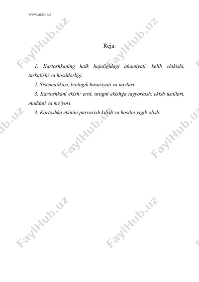 kartoshka ekini — DOC